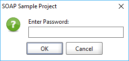 The Project Password dialog