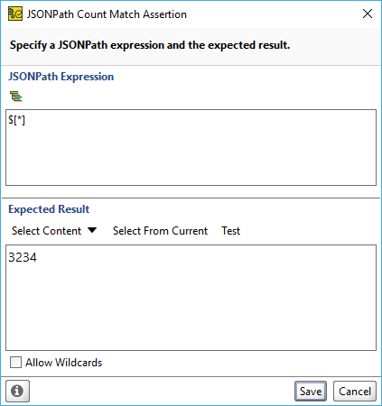 JSONPath Count Assertion