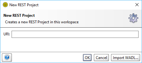 The New REST Project dialog