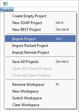 Importing project