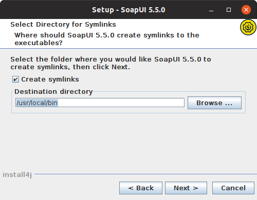 Installing SoapUI on Linux: Configure symlinks