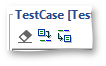 Run TestCase properties toolbar