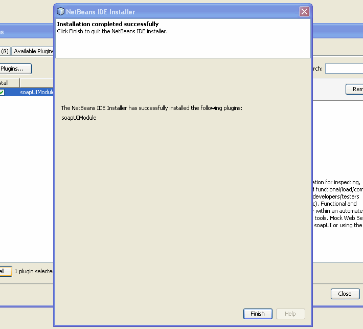 soapUI Plugin installed in NetBeans