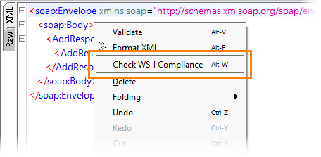 Select WS-I Compliance